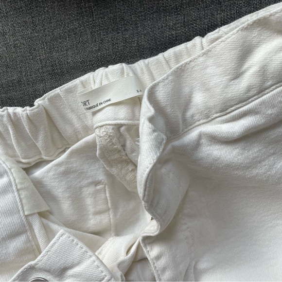 Oak + Fort CROPPED LENGTH 26" TWILL WIDE LEG PANT - Picture 6 of 11